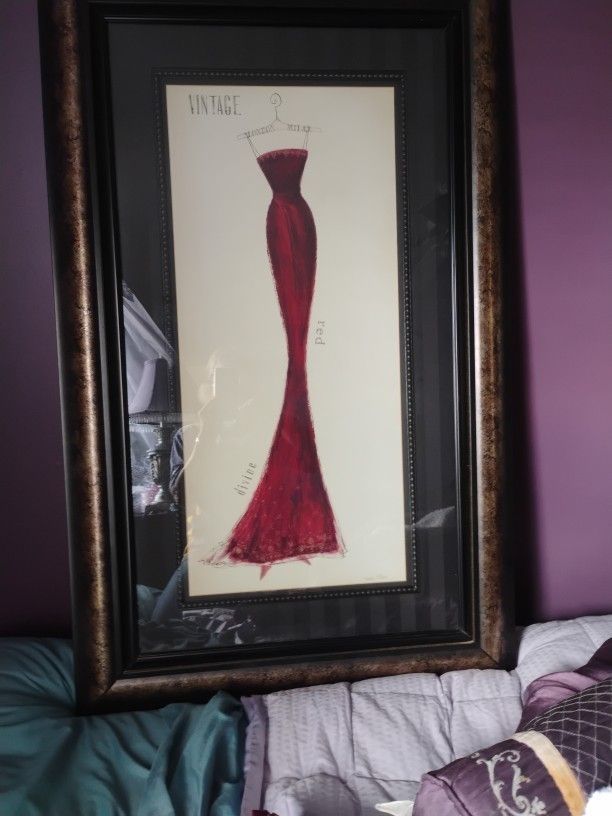 Framed Print "Vogue Vintage Silhouette