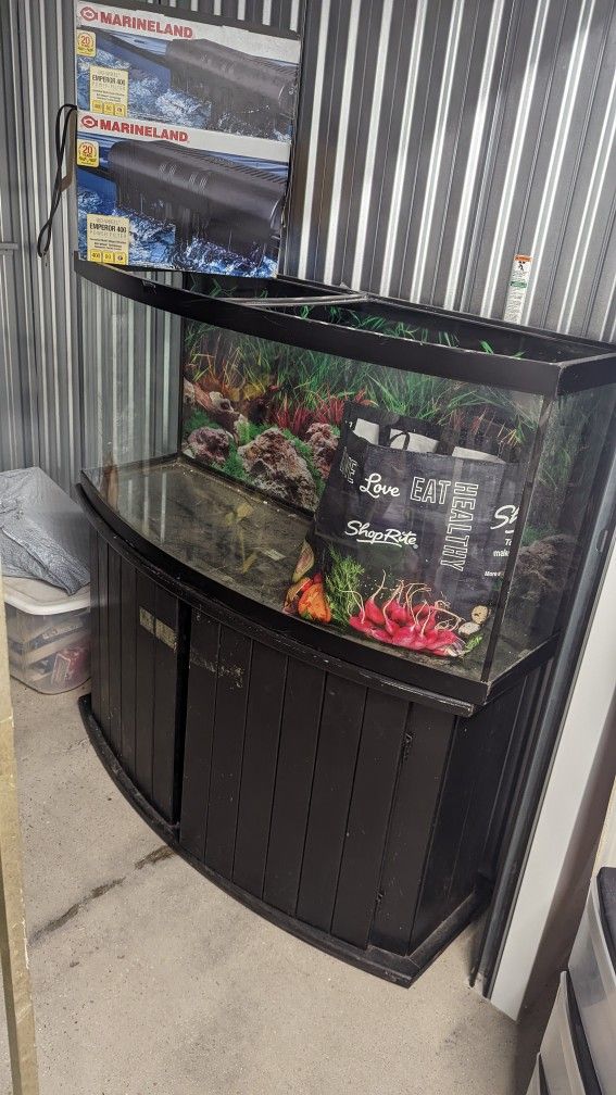 90 gallon Bow front Aquarium fish tank for Sale in Philadelphia, PA -  OfferUp