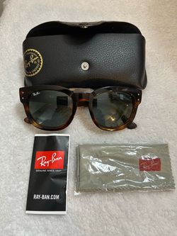 Ray-Ban RB0298S Mega Hawkeye Wayfarer Tortoise Green Tinted Glass 53-21