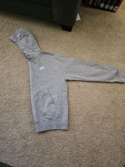 Nike Hoodie Sweatshirt Grey Size Small