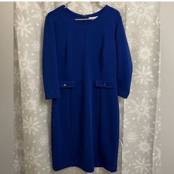 Beautiful liz Claiborne Blue Dress