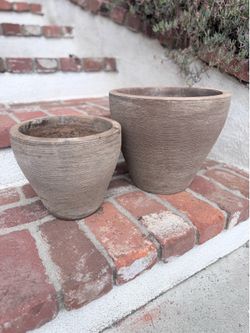 Two matching planters
