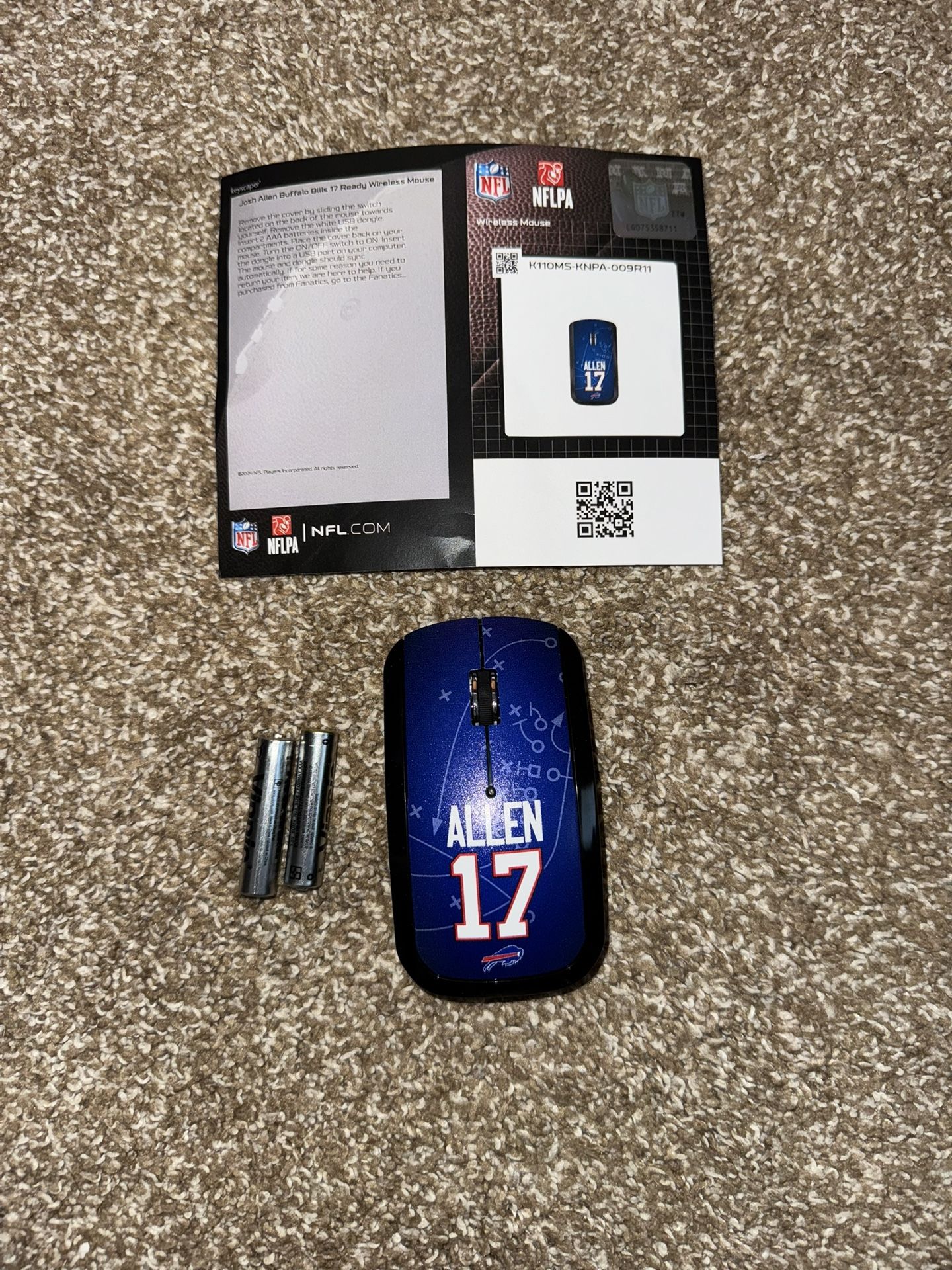Josh Allen Buffalo Bills Keyscaper Wireless Mouse