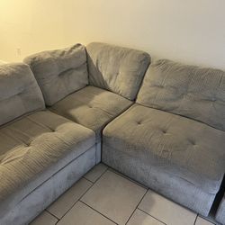 GREY SECTIONAL . NEED GONE , MOVING .