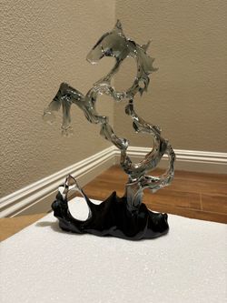 The Hollow Rearing Horse Sculpture