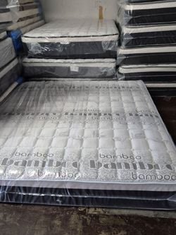 NEW  KING SIZE EURO PILLOW TOP BAMBOO MATTRESS