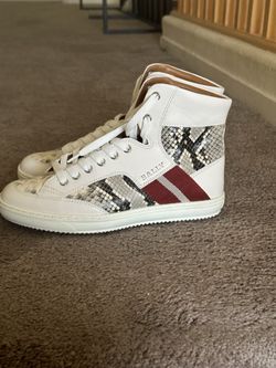 Bally embossed snakeskin sneakers SIZE 6.5 AUTHENTIC