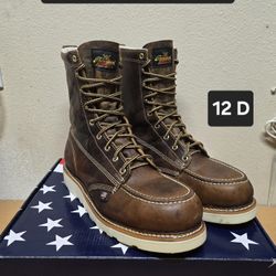 Thorogood Work Boot Size 12 D STEEL MOC TOE 