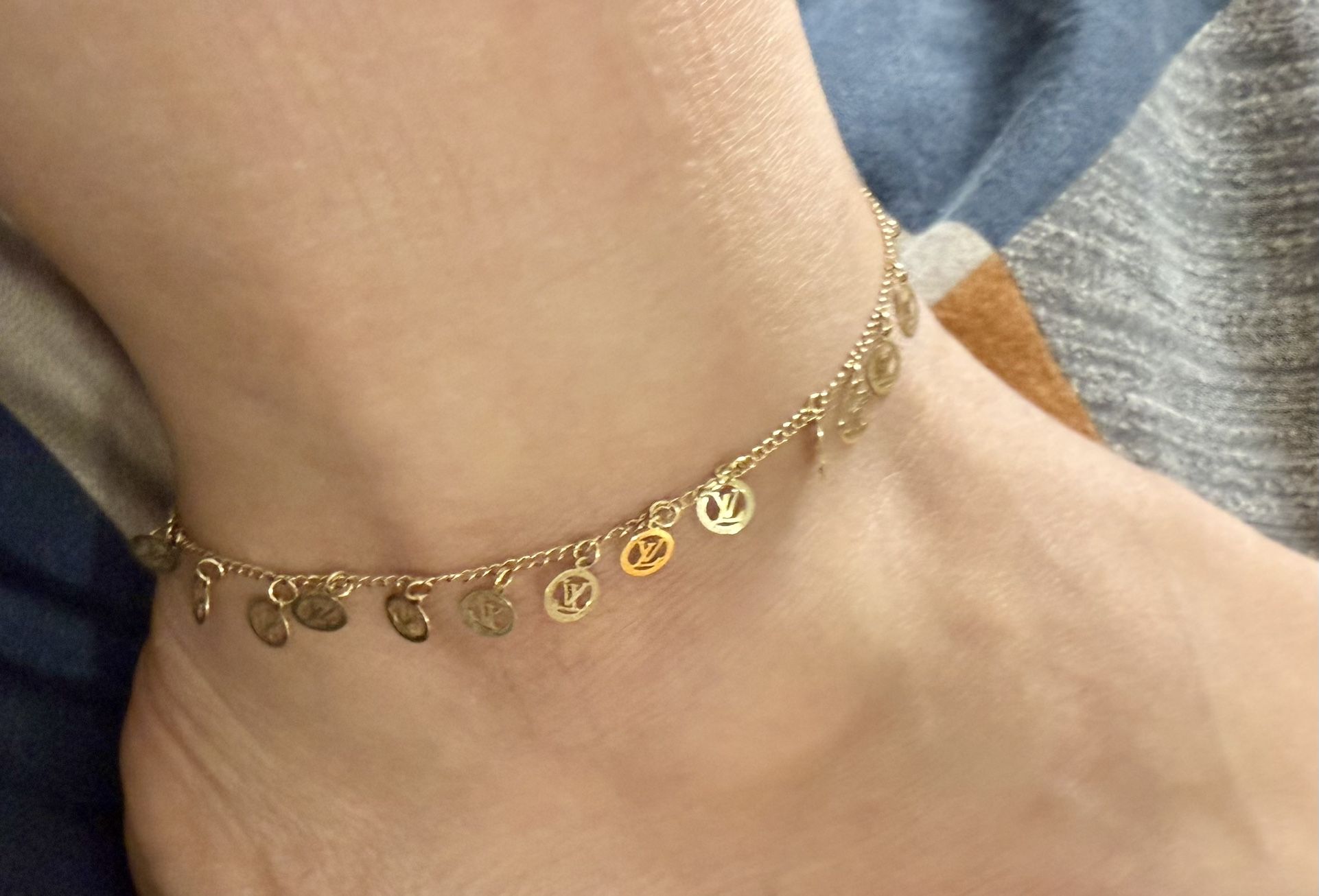 18k Solid Gold Anklet