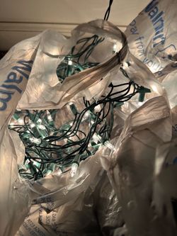 7 bags of String Lights with Green Wire