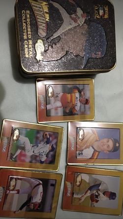 Vintage Nolan Ryan metal base ball cards