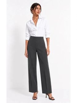 Lafayette 148 New York Sullivan Gray Wool Dress Pants