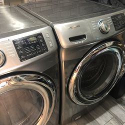 Very Nice Stainless electric washer and dryer