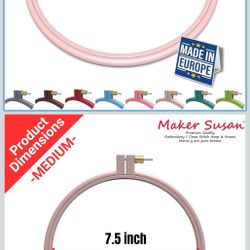 Maker Susan Embroidery Frame Pink