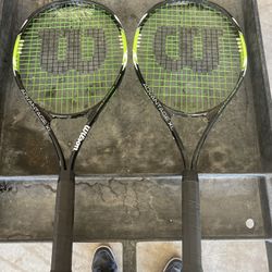 2 Wilson Tennis Rackets 