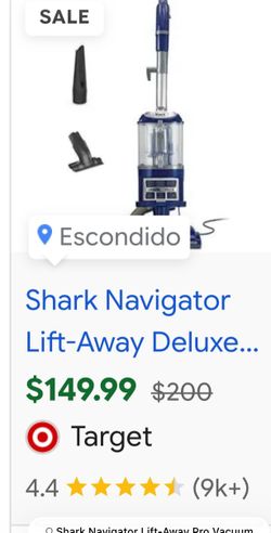 Shark Navigator Lift-Away Pro Vacuum $200 MSRP