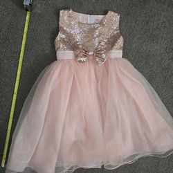Sequin Little Girl Toddler Dress 