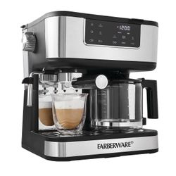 Espresso Machine + Coffee Maker 2in1