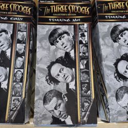 Three stooges collectible vintage figures.16"