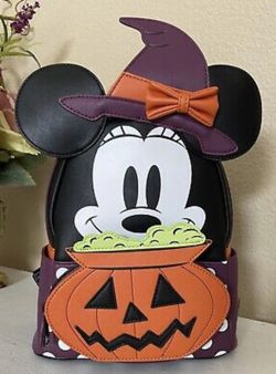 Loungefly X LASR Exclusive Disney Minnie Witch Cosplay Mini Backpack