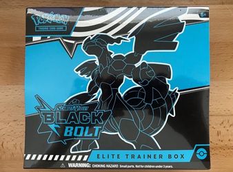 Pokemon TCG: Scarlet & Violet - BLACK BOLT Elite Trainer Box FACTORY SEALED ETB
