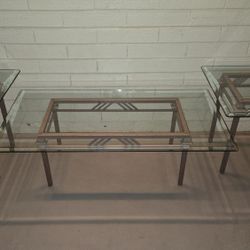 Center Coffee Table With Two End Tables Obo