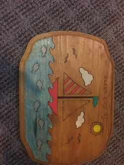 Wood sign - Ocean City NJ