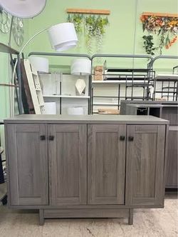 FC Design Contemporary/Modern Buffet 47”L x 15.5”W x 33”H - Distressed Gray