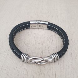 Black And Silver Bracelet