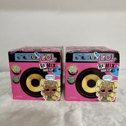 2-LOL Surprise! Remix Hair Flip Doll,Sealed w 15 Surprises L.O.L. New In Box