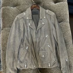 All Saints Suede Moto Jacket