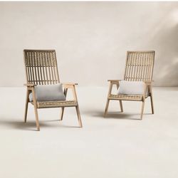Set of 2 Patio Chairs 