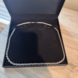 Kay jewelers Solid Sterling Silver Rope Chain 22”
