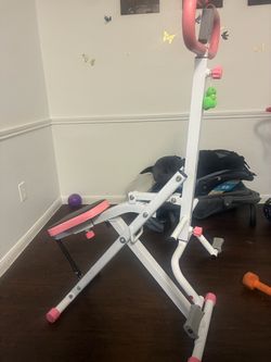 Pink and White Ab/Squat Machine