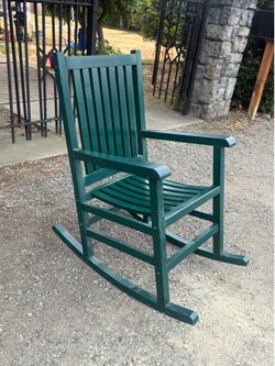 Oversize classic Greenwood, rocking chair, porch and patio armchair