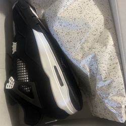 New Jordan 4s White Thunder