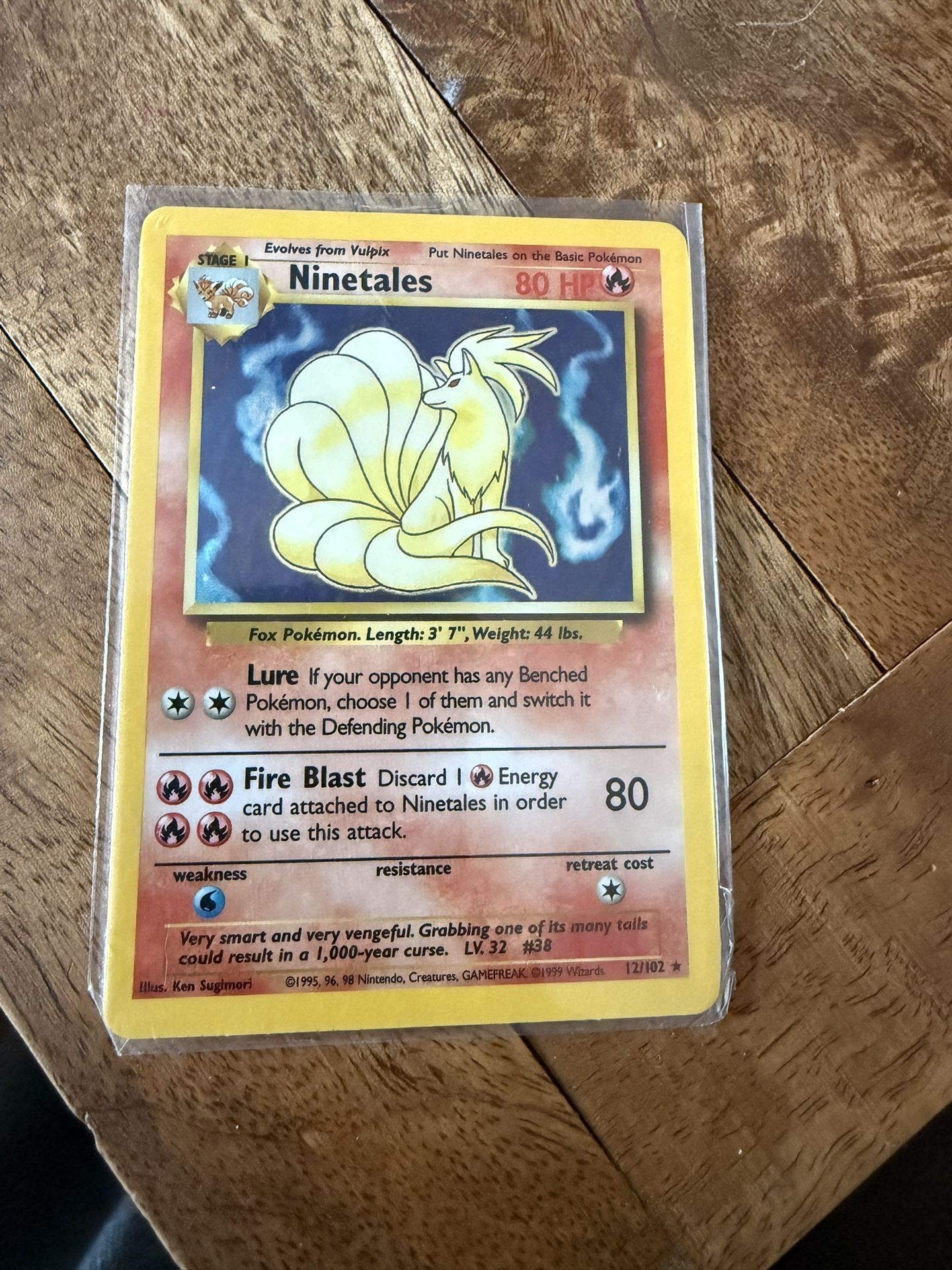 Pokémon Card Holo Ninetales