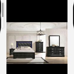 Black 5pcs bedroom set are available with free home delivery and cash on delivery