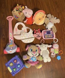 Box of Baby/Toddler Girl Toys