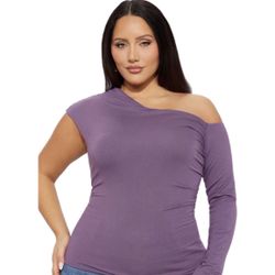 Size 2X Fashion Nova Top - Purple 