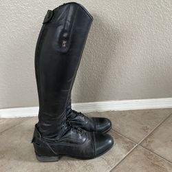 Equestrian Junior tall riding boots – leather Size 8 to 8 1/2 