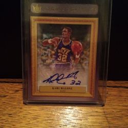 2122 Panini Court Kings Basketball Legacy Portraits Karl Malone Auto 