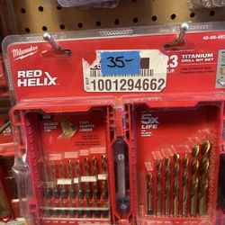 Milwaukee 23 Pc   Red Helix Drill Bit Set