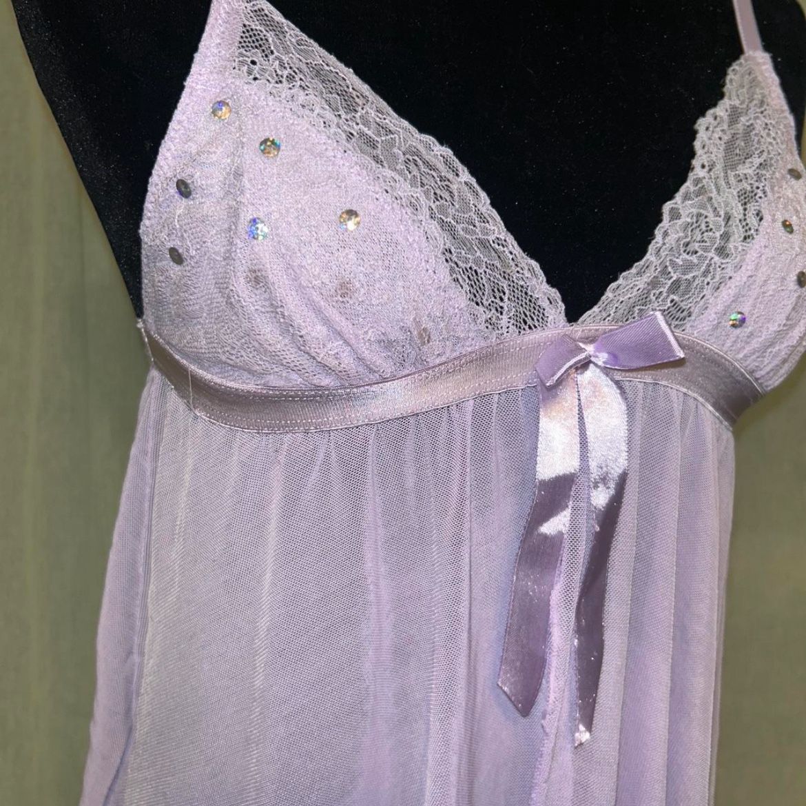lilac lingerie slip
