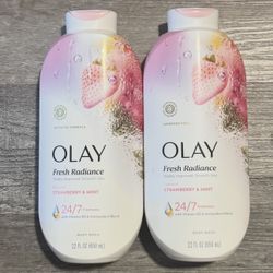 Olay Fresh Radiance Strawberry & Mint Body Wash $6 Each 