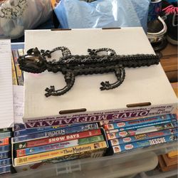 Chain Saw Blade Lizard Art