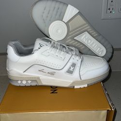 LV Trainers White Grey Size 11 Men Brand New Jordan