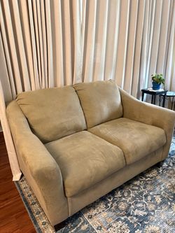 Love seat - beige - $25