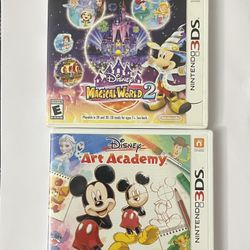 3DS Games Lot Disney Magical World Art Academy Nintendo 3ds 