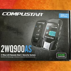 Compustar CS2WQ900-AS 2-Way LCD Remote Start + Security System bundle